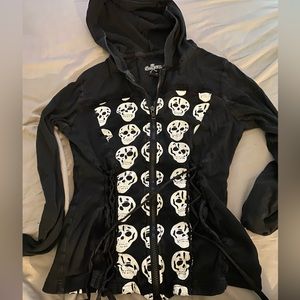 Skull Hoodie Size Medium